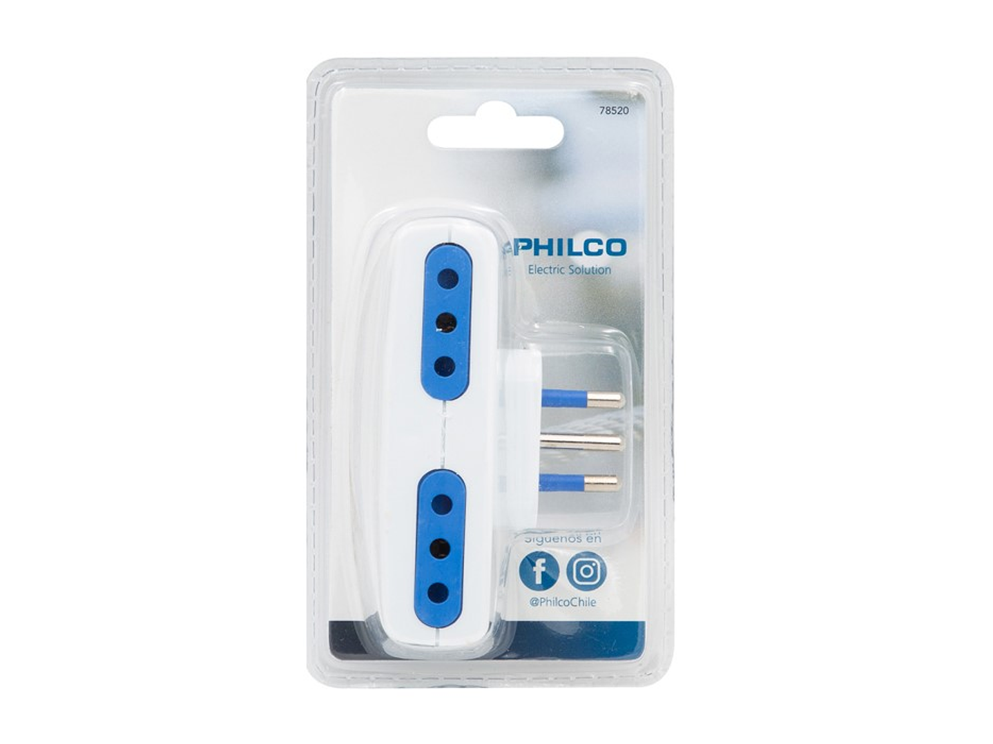 Enchufe Cuadruple Philco 10A 250V Blanco 3