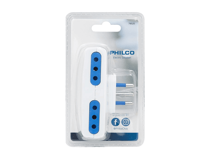 Enchufe Cuadruple Philco 10A 250V Blanco 3