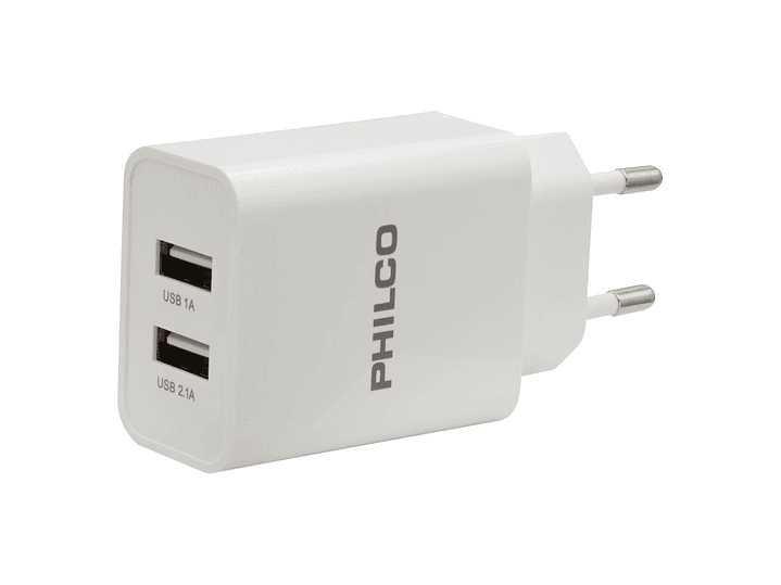 Cargador Pared y Cable Tipo C Philco 2.1A 3