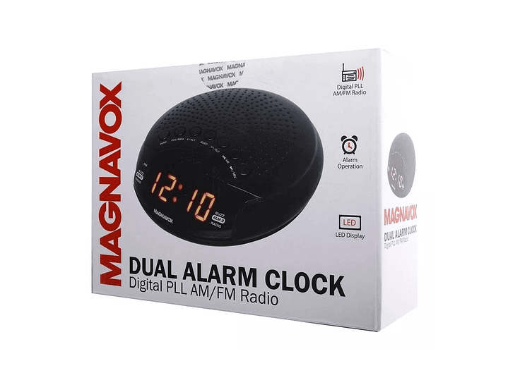 Radio Reloj Despertador Magnavox Alarma AM/FM 2