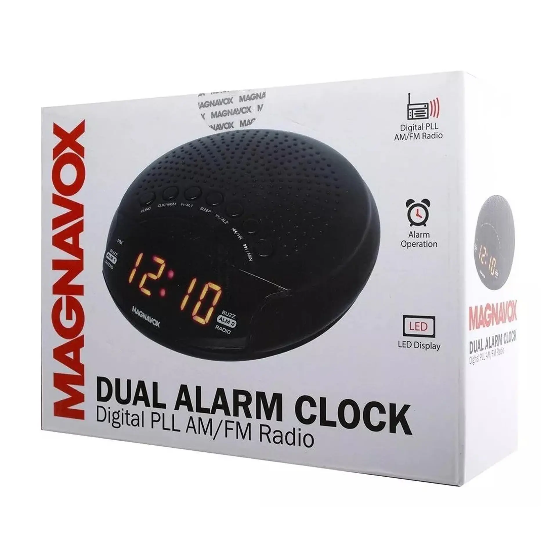 Radio Reloj Despertador Magnavox Alarma AM/FM 2
