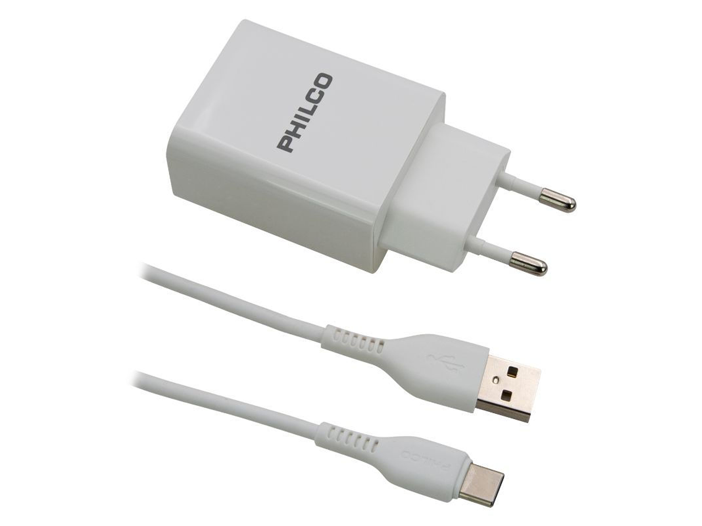 Cargador Pared y Cable Tipo C Philco 2.1A 4