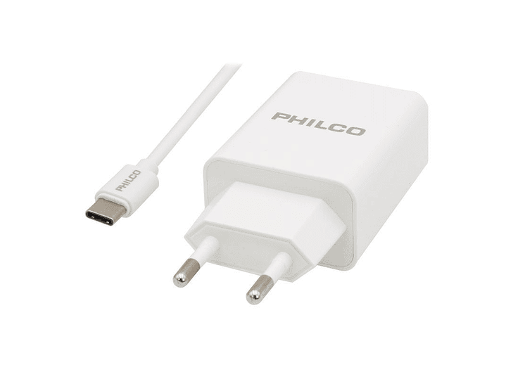 Cargador Pared y Cable Tipo C Philco 2.1A 5