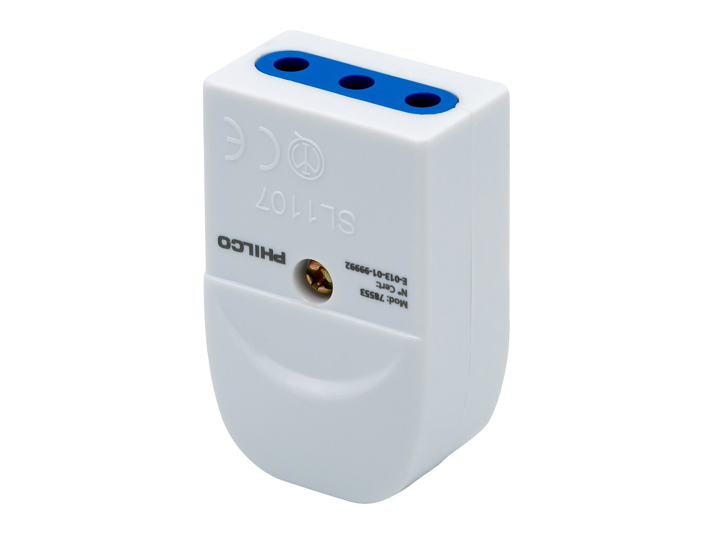 Enchufe Volante Hembra Philco 2P+T Blanco 1