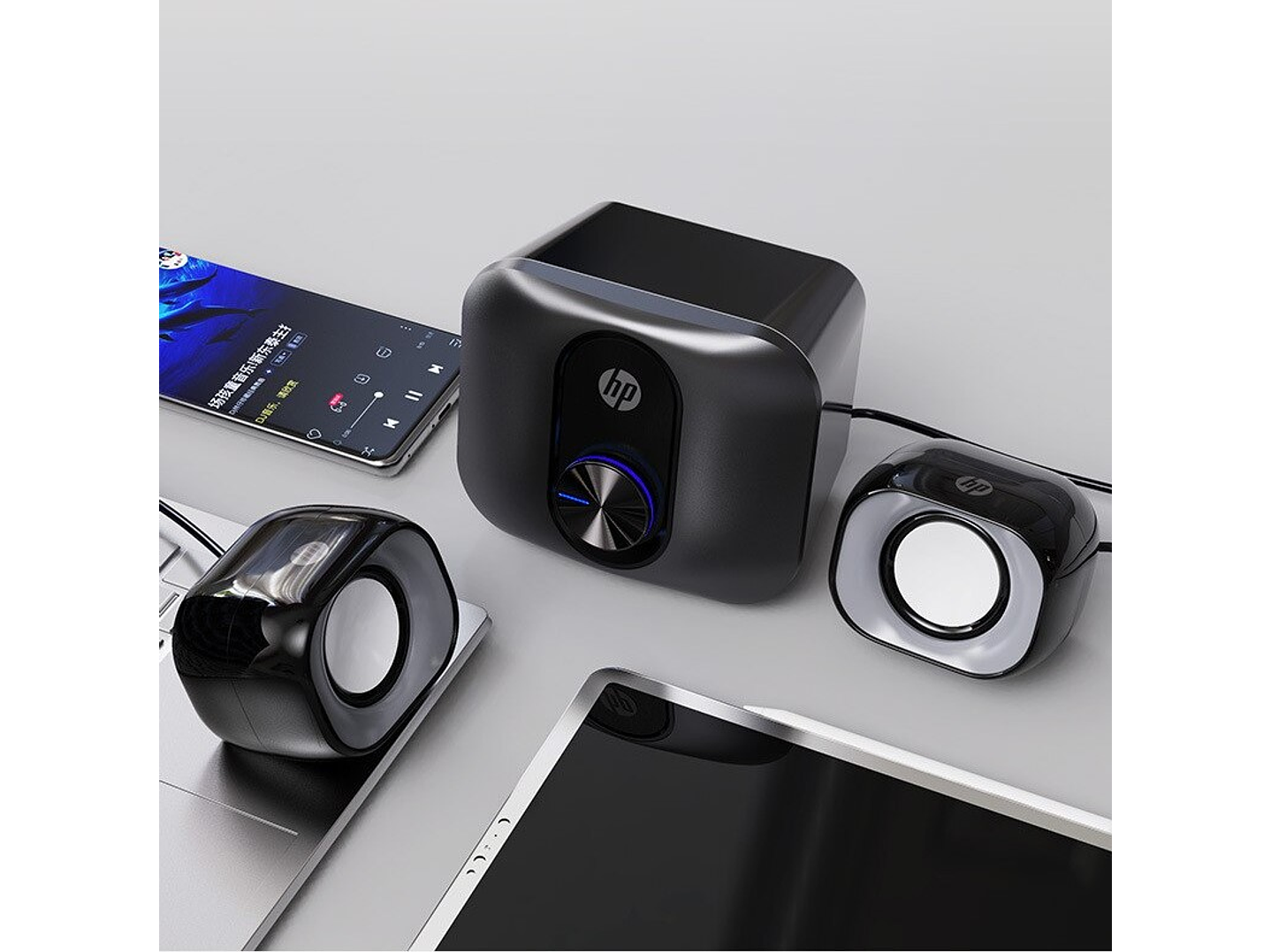 Mini Subwoofer PC Multimedia Hp 2.1 Dhs-2111s 3