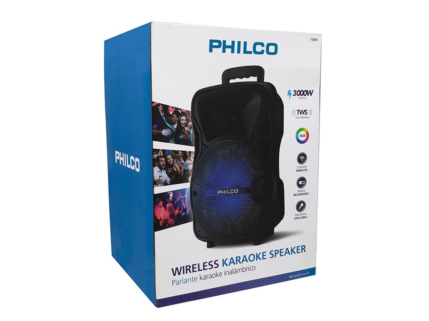 Parlante Karaoke Tws Philco 8 Pulgadas 758BK 2