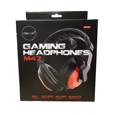 Audifono Gamer Microfono DBLUE 47R Rojo
