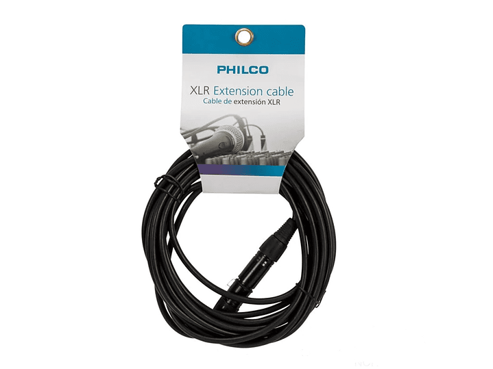 Cable Extensión Micrófono XLR Philco 5 Mts 1
