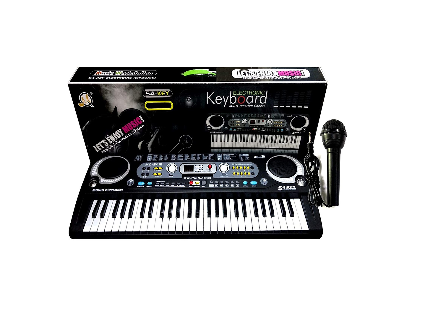 Piano Teclado Electronico Infantil MQ5412 54 Teclas Con Mic 2