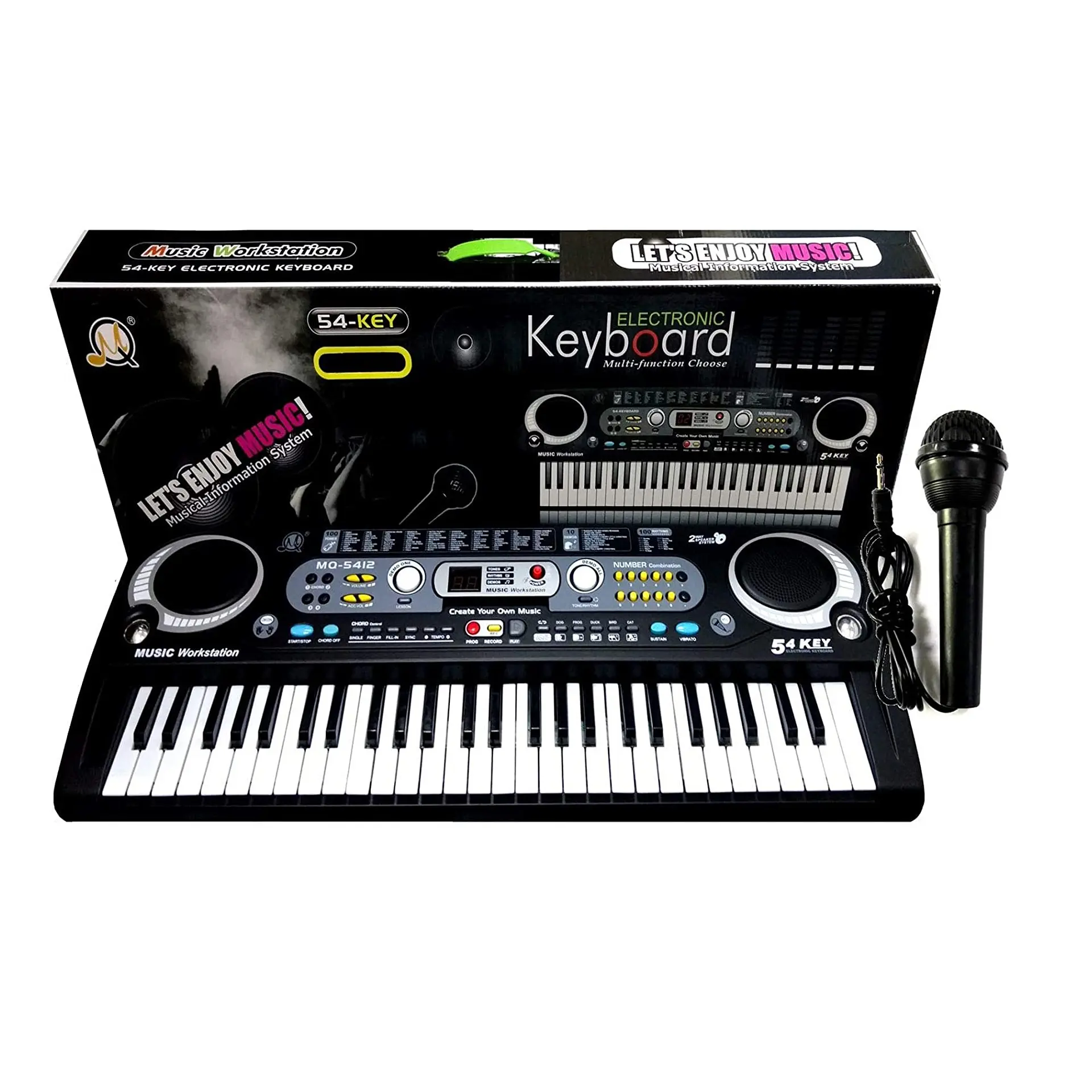 Piano Teclado Electronico Infantil MQ5412 54 Teclas Con Mic 2