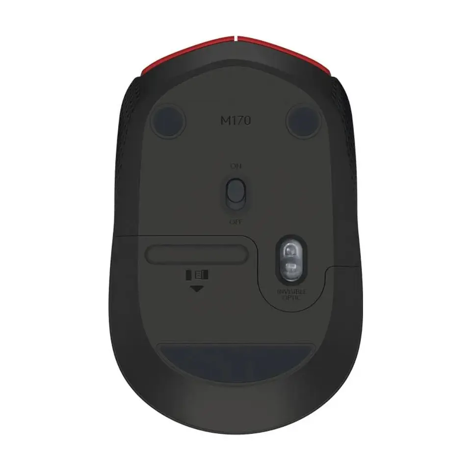 Mouse Inalambrico Logitech M170 Rojo 5