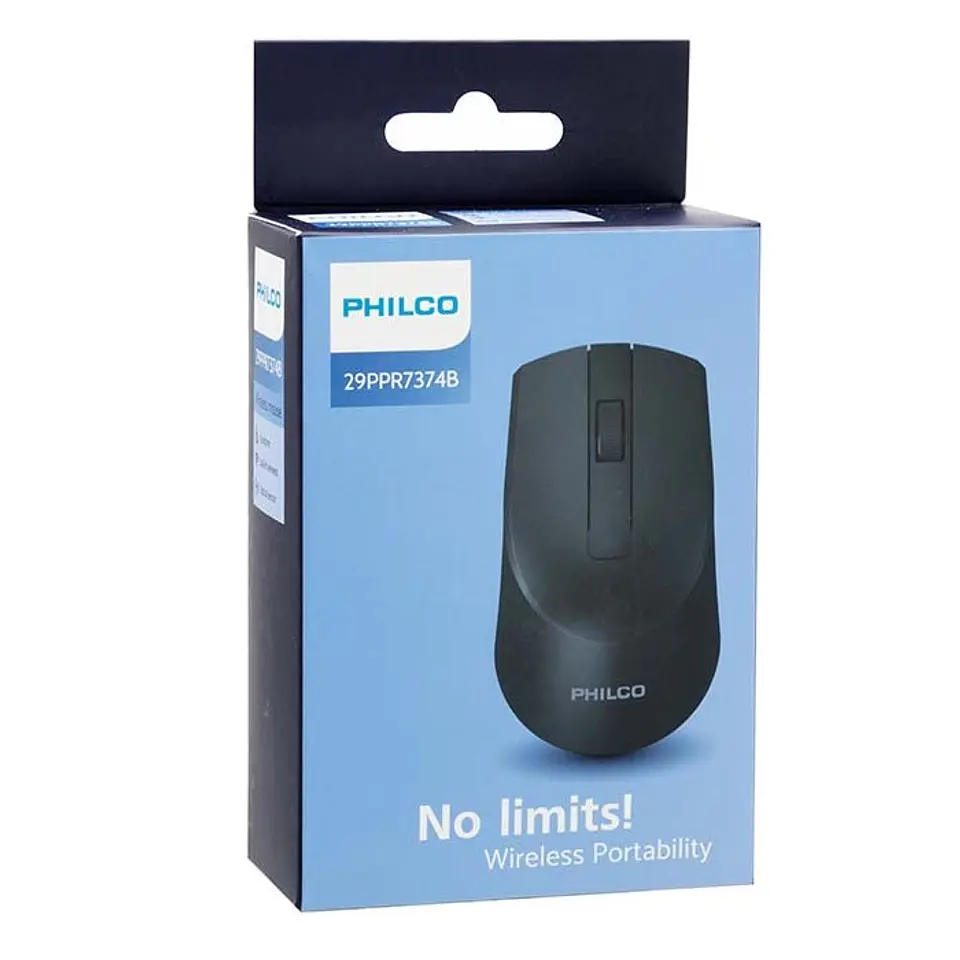 Mouse Inalambrico Philco Negro 29PPR7374B 2
