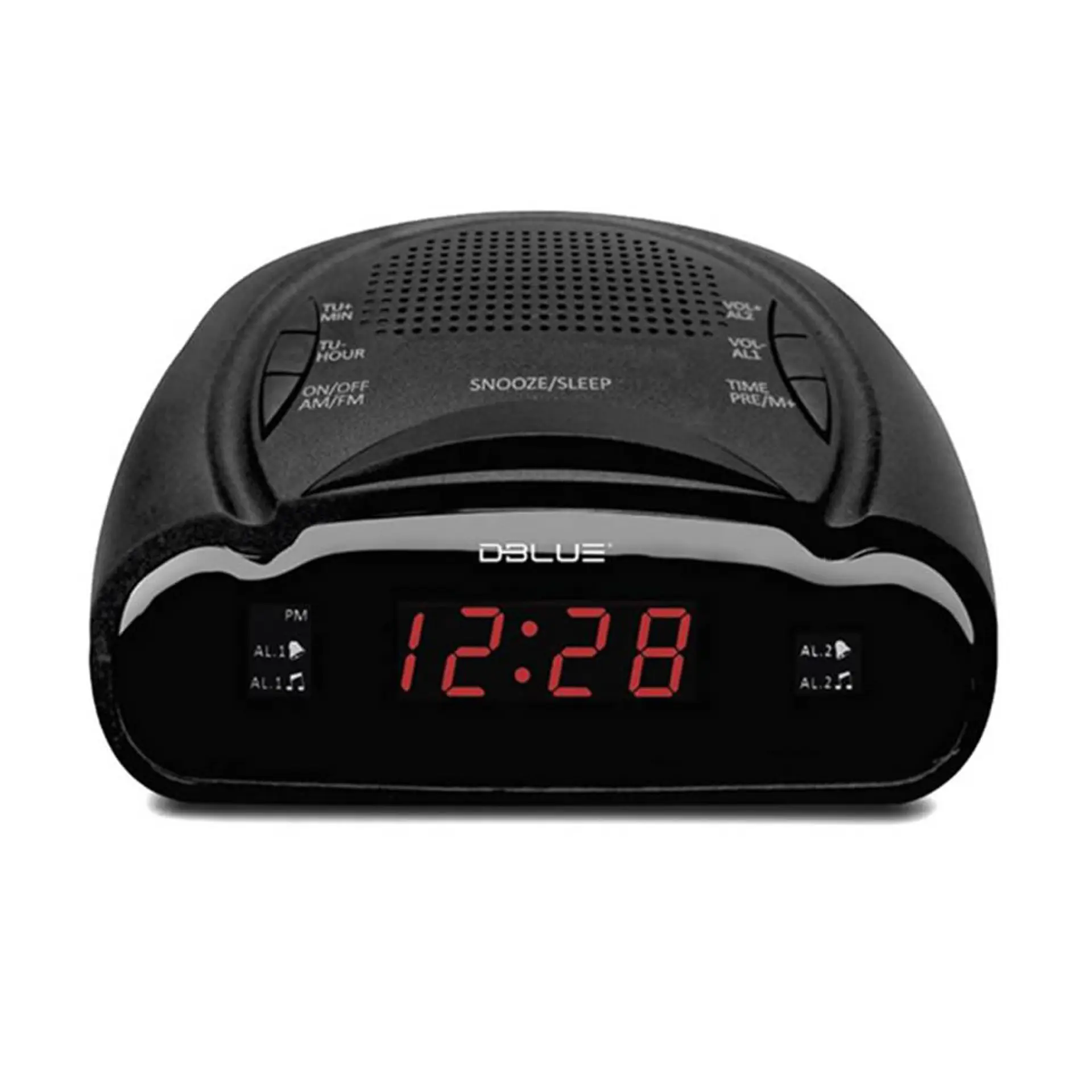 Radio Reloj Despertador Digital Dblue Negro 1