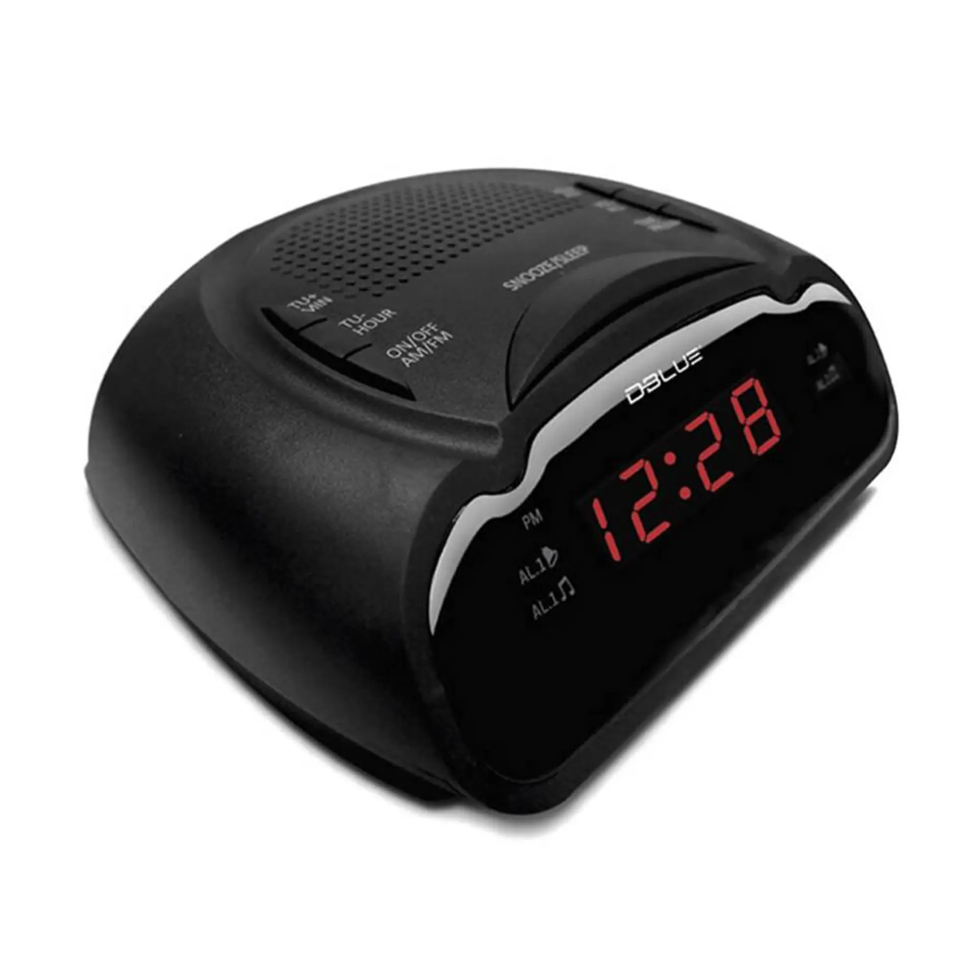 Radio Reloj Despertador Digital Dblue Negro 2