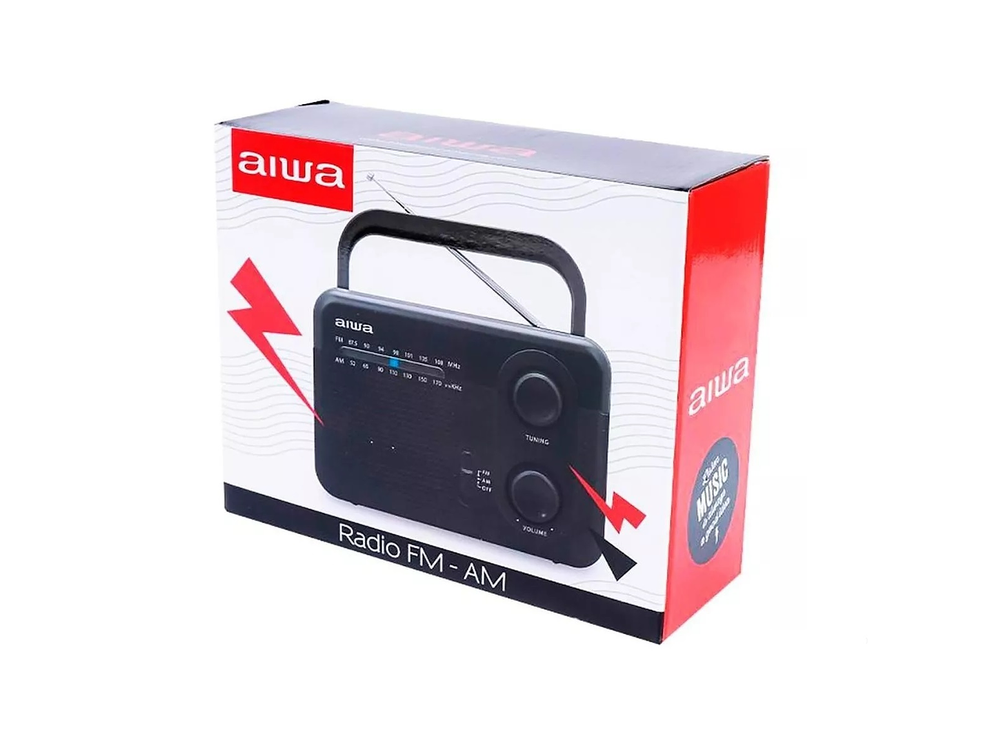 Radio Analógico Am Fm Portátil Aiwa Awfml4 3