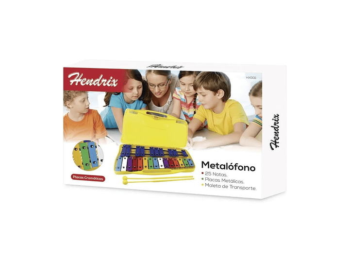 Metalofono Xilofono Metalico 25 Notas  Hendrix 2