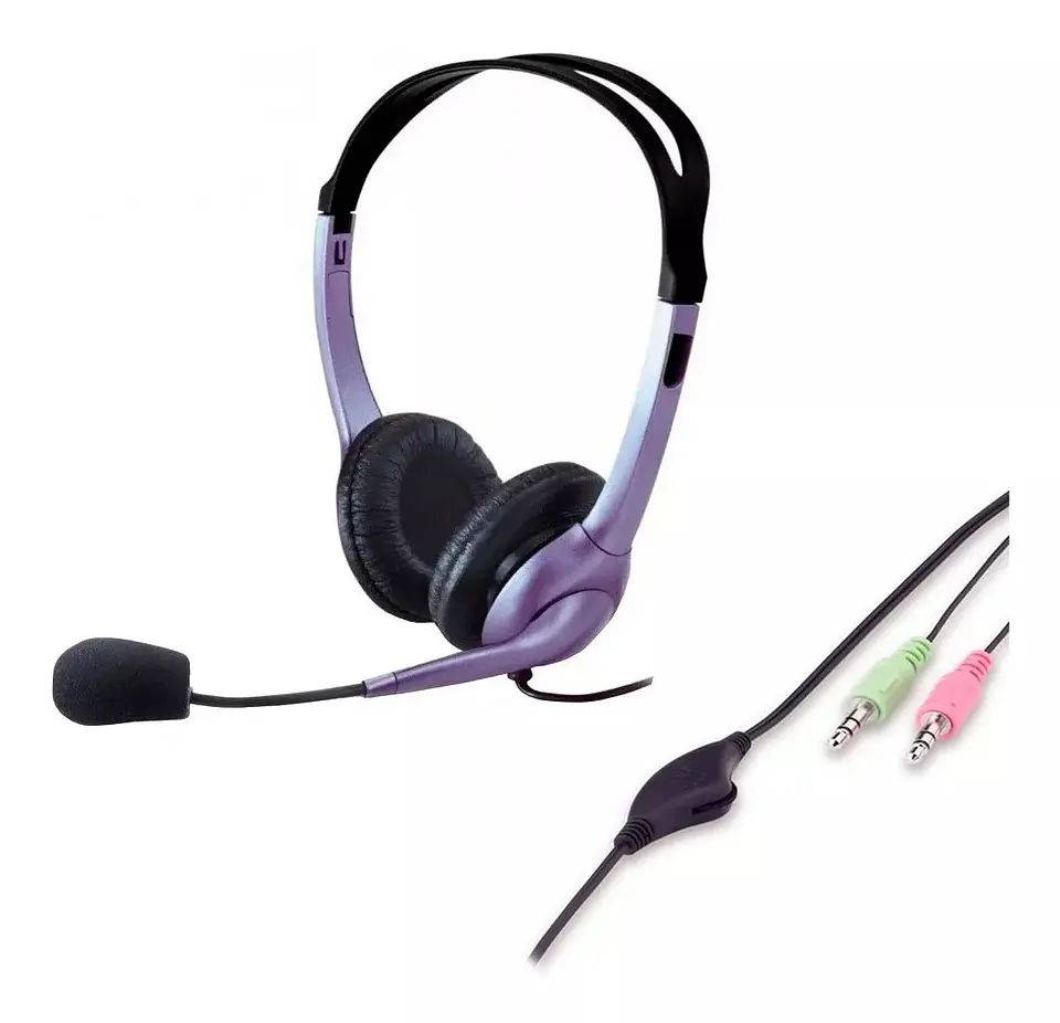 Audifonos Headset Genius HS-04s con Microfono doble Jack 5