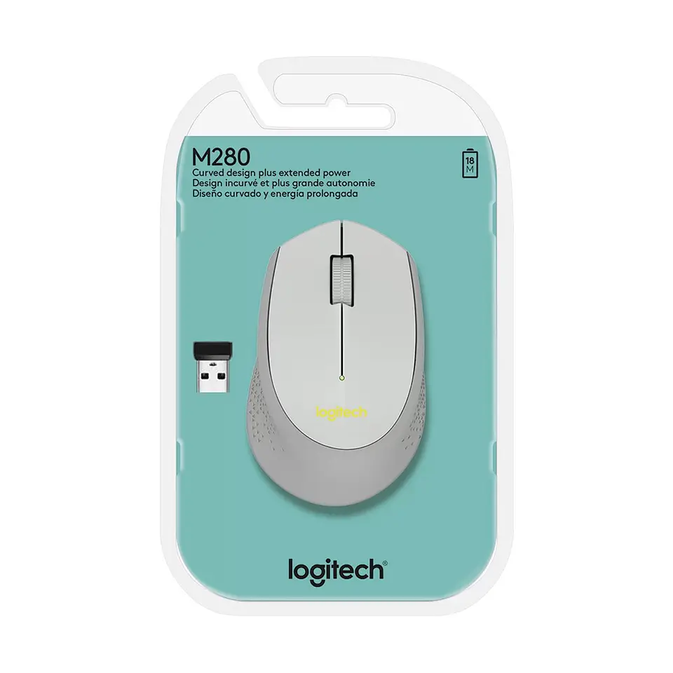 Mouse Inalambrico Logitech M280 Gris 2