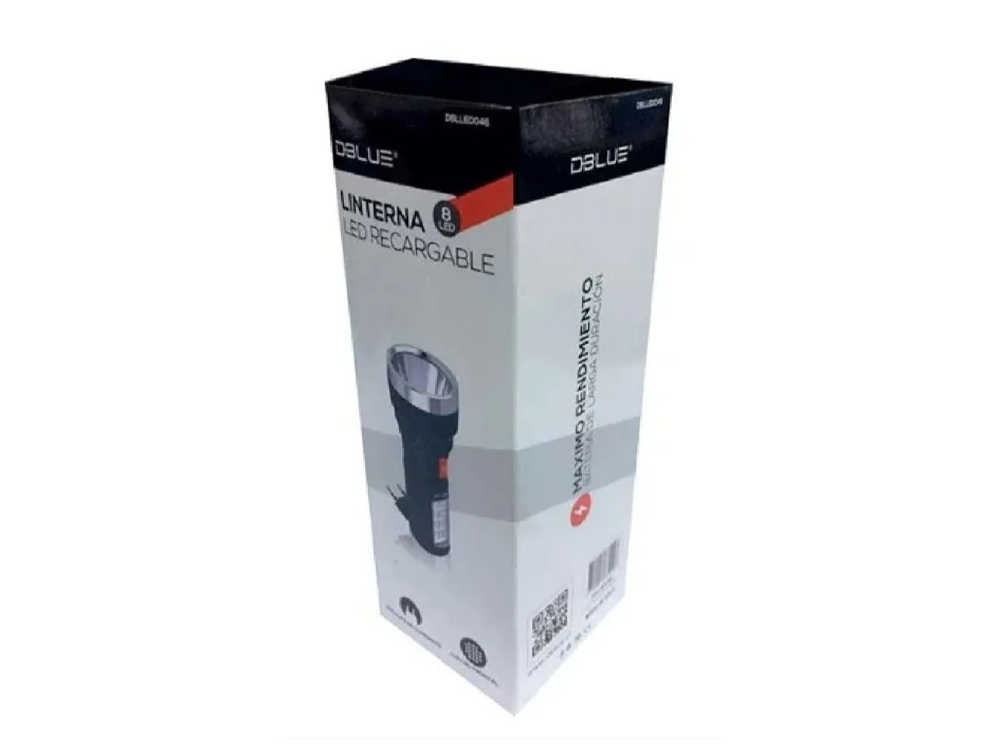 Linterna Mano 8 + 1 led Recargable Dblue 2