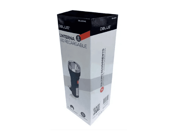 Linterna Mano 8 + 1 led Recargable Dblue 2