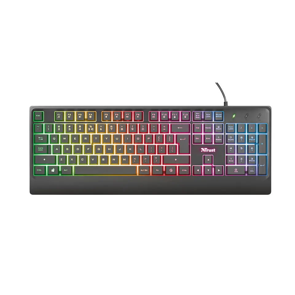 Teclado Gamer Trust Ziva Iluminacion Led 1