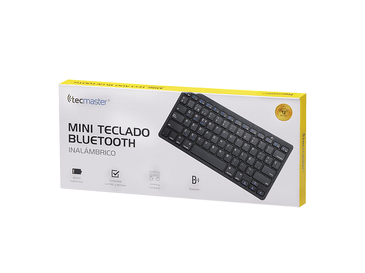 Mini Teclado Bluetooth Tecmaster Negro TM-100506 3