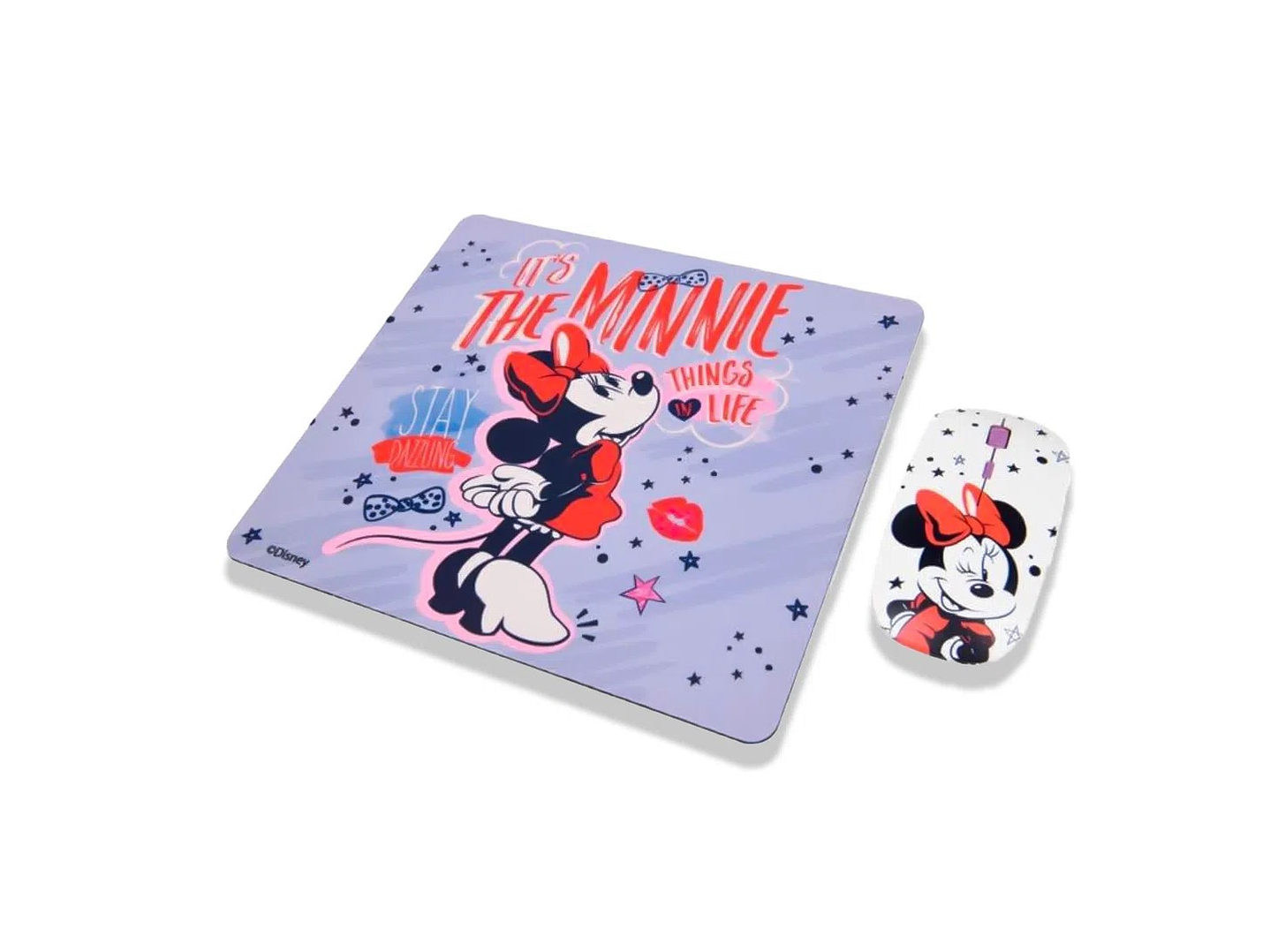 Kit Mouse Inalambrico y Mouse Pad Minnie 2 1