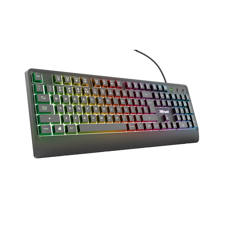 Teclado Gamer Trust Ziva Iluminacion Led 5
