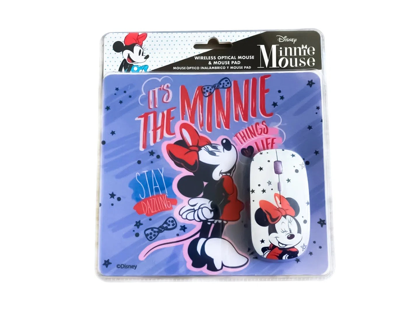 Kit Mouse Inalambrico y Mouse Pad Minnie 2 2