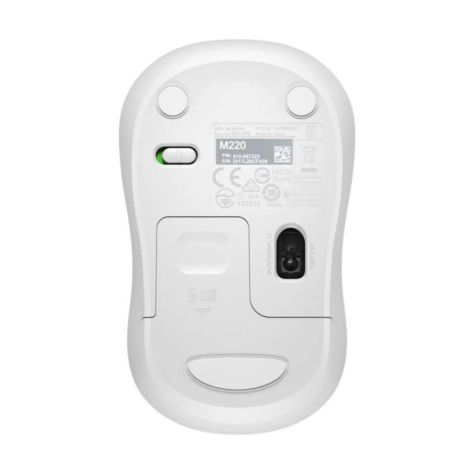 Mouse Inalambrico Logitech M220 Silent Blanco 4