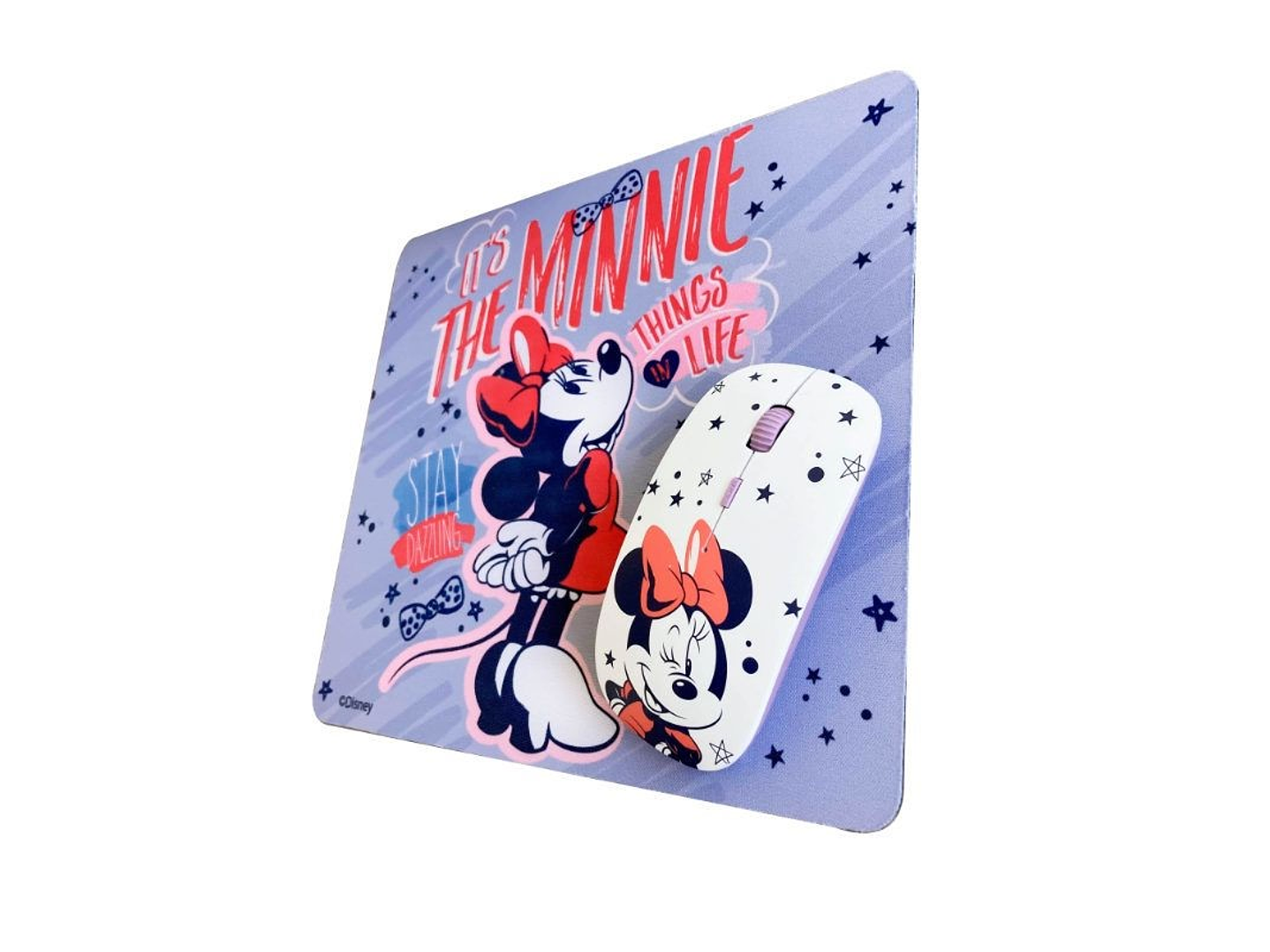 Kit Mouse Inalambrico y Mouse Pad Minnie 2 3