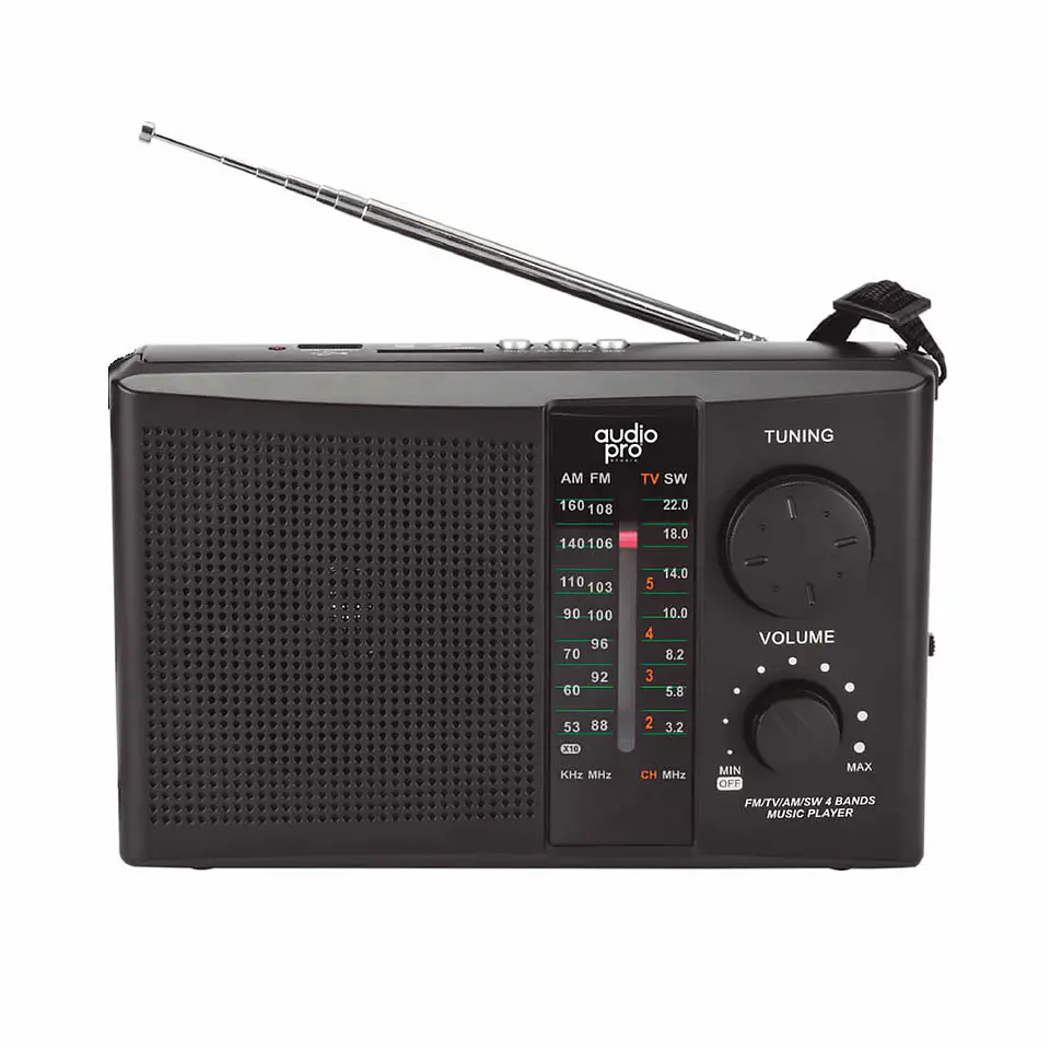 Radio Recargable Audiopro Fm/am/tv/sw 4 bandas 1