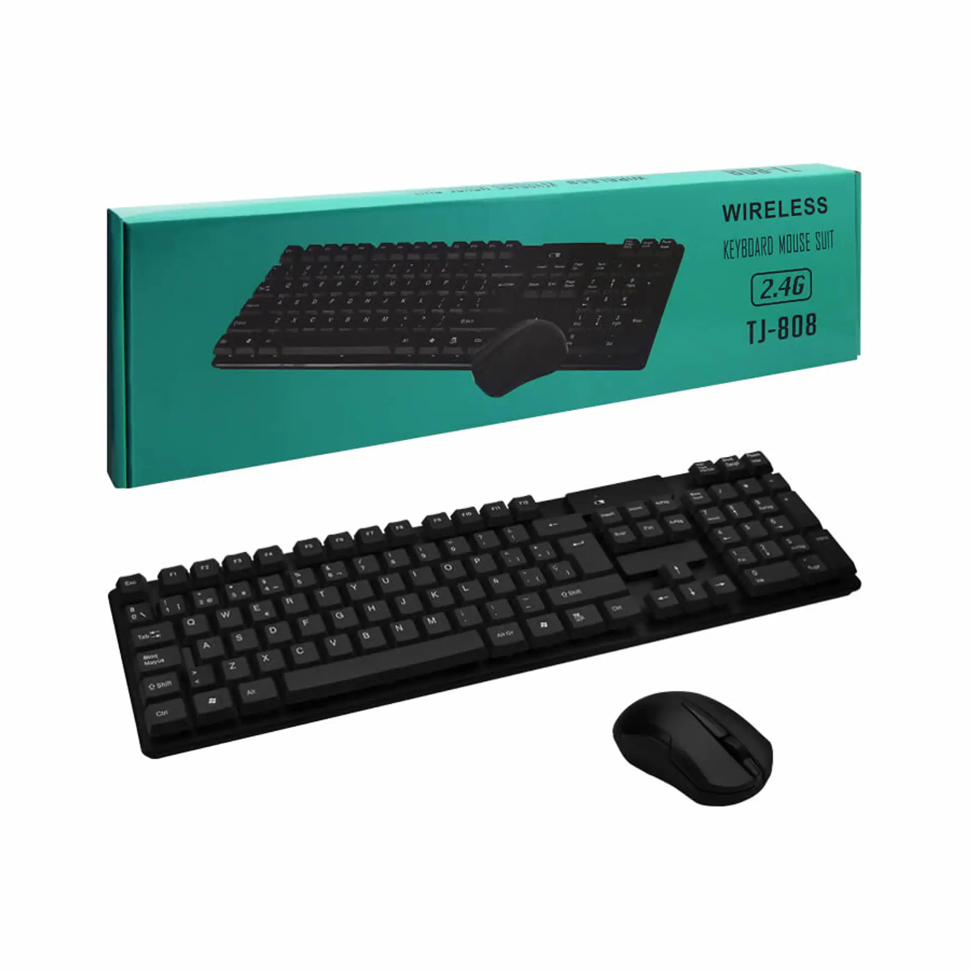 Kit Combo Teclado y Mouse Inalámbricos TJ-808 2