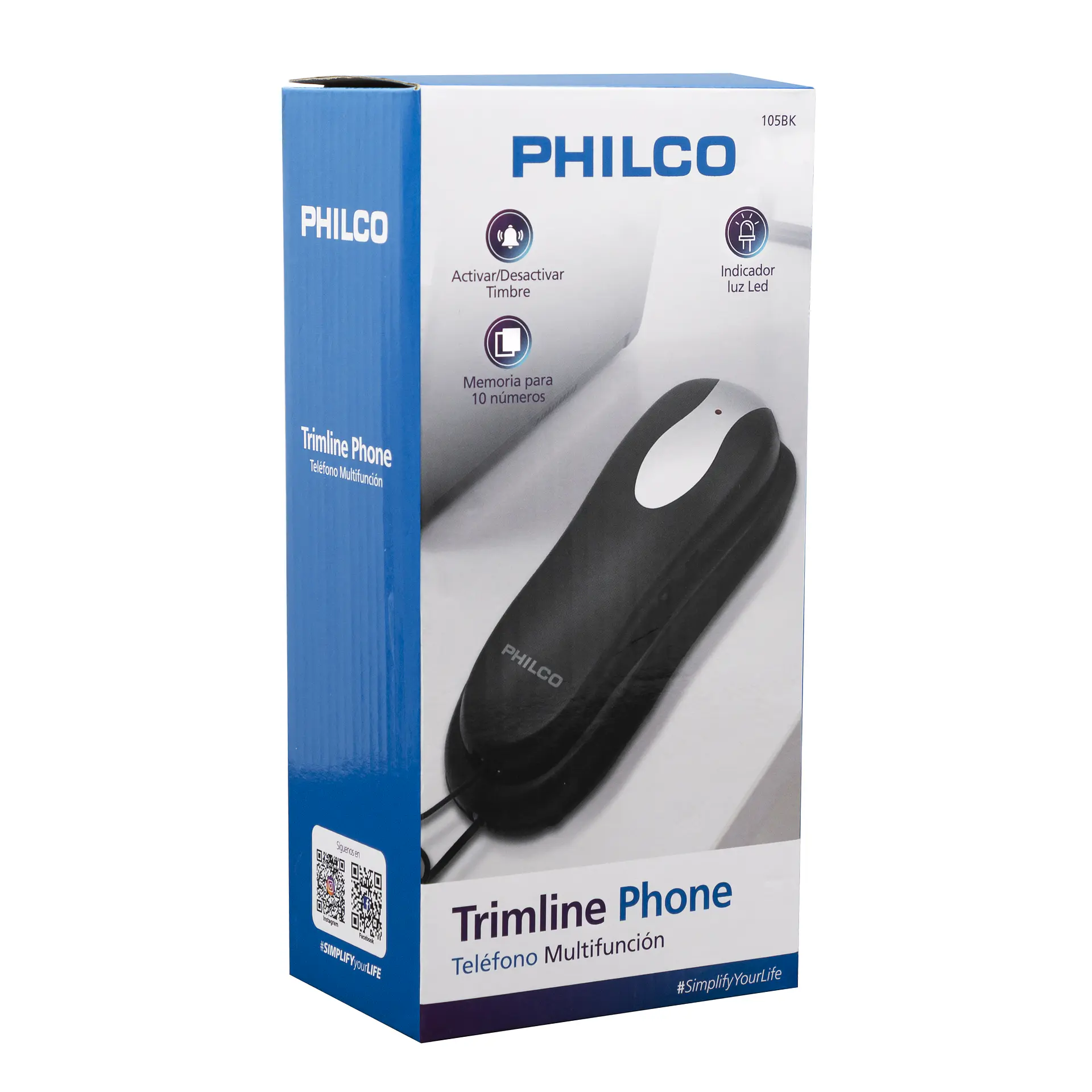 Telefono Fijo Philco Gondola 105BK Negro 2