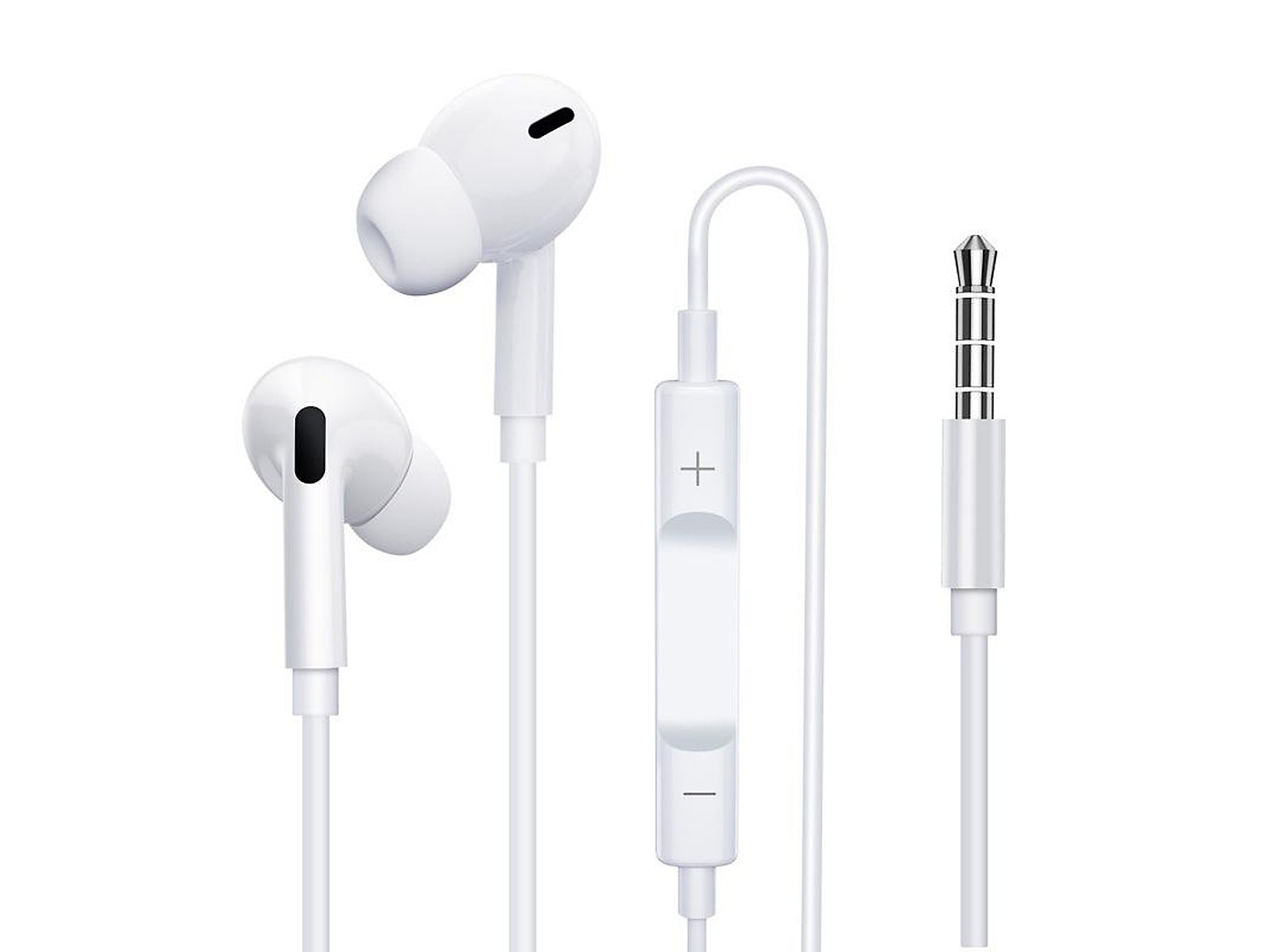 Audifonos con Mic Blanco Jack 3.5mm Tecnolab 1