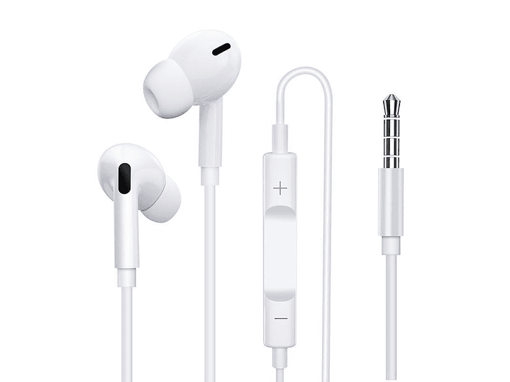 Audifonos con Mic Blanco Jack 3.5mm Tecnolab 1