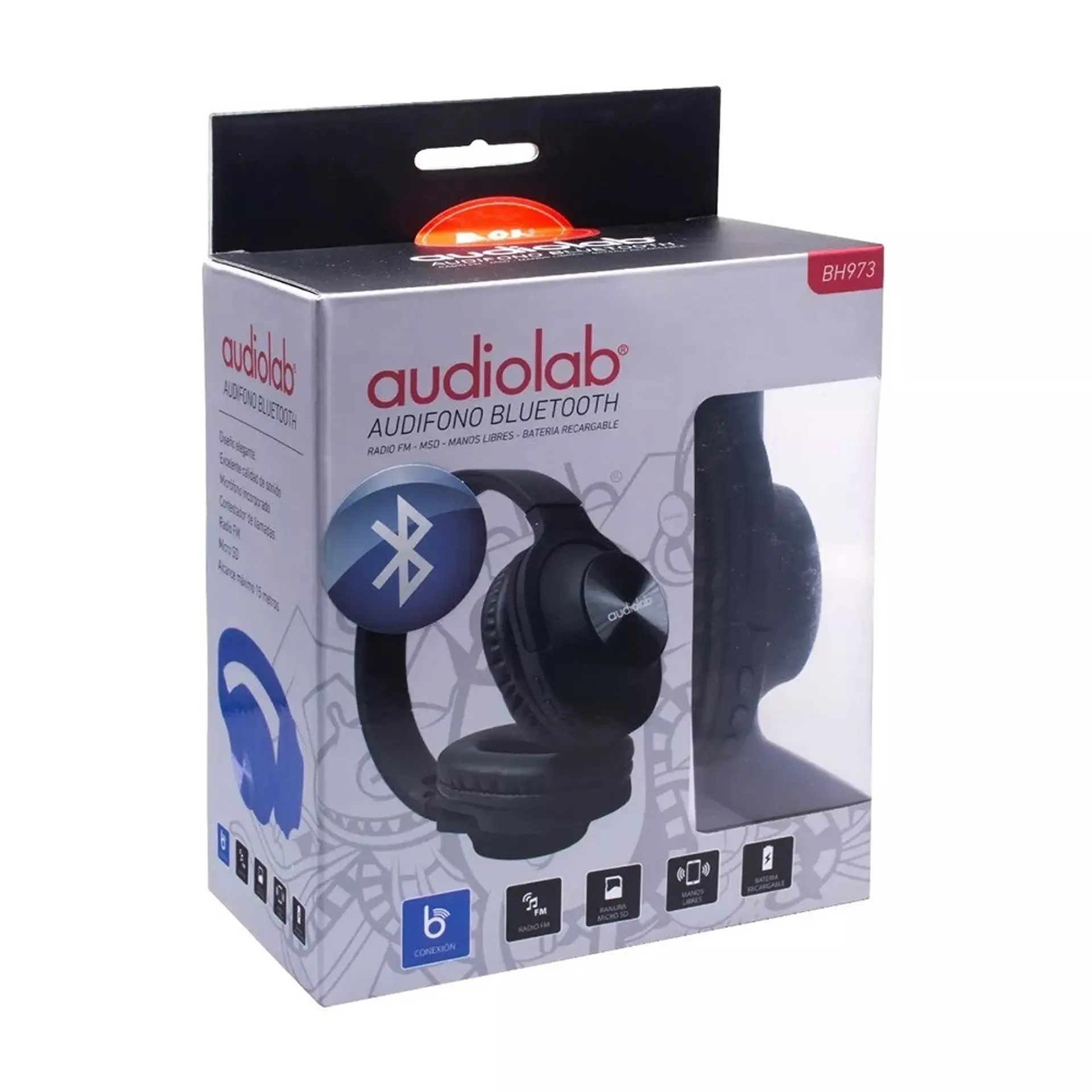 Audifono Bluetooth Audiolab BH973P Plata 4