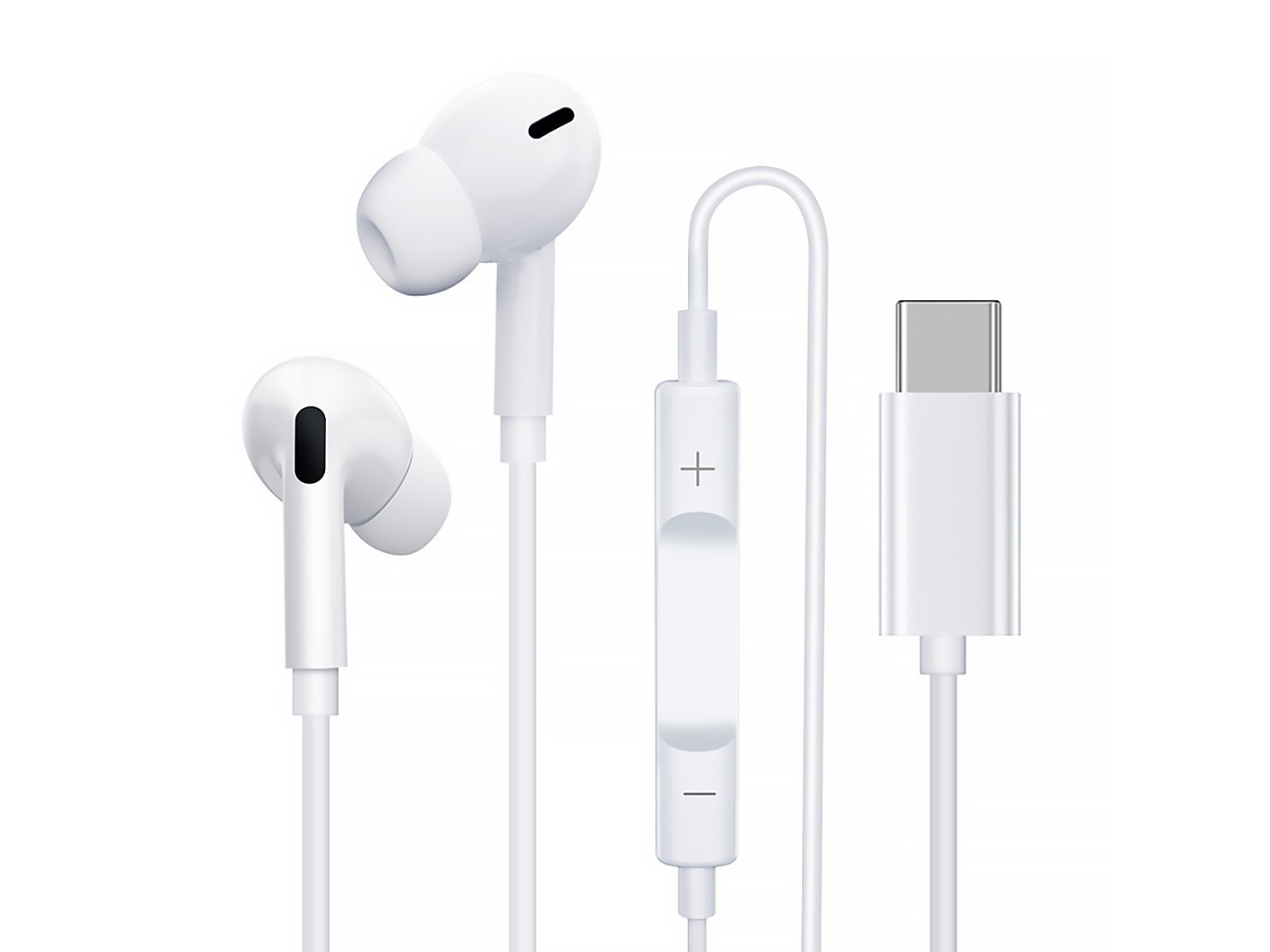 Audifonos con Mic Blanco Tipo C Tecnolab 1