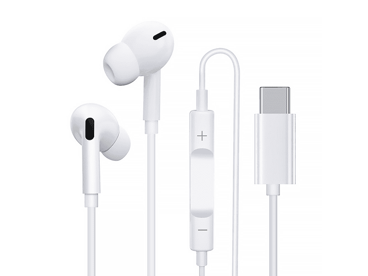 Audifonos con Mic Blanco Tipo C Tecnolab 1