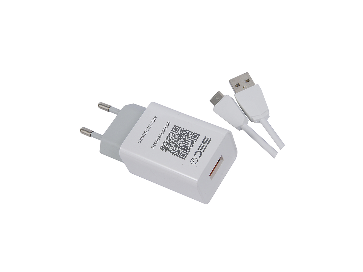 Cargador Pared 1 Usb 3A Tecmaster Blanco 1