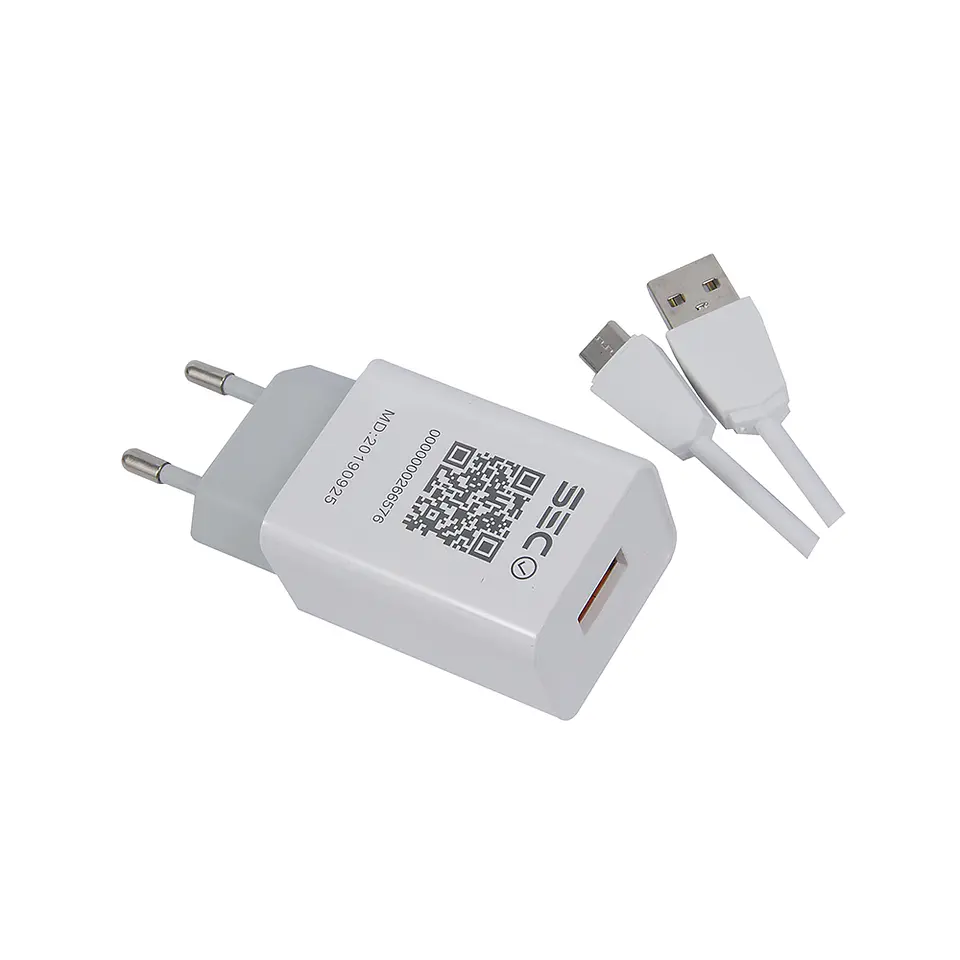 Cargador Pared 1 Usb 3A Tecmaster Blanco 1