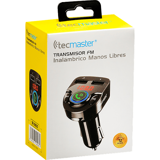 Transmisor Fm Tecmaster Bluetooth