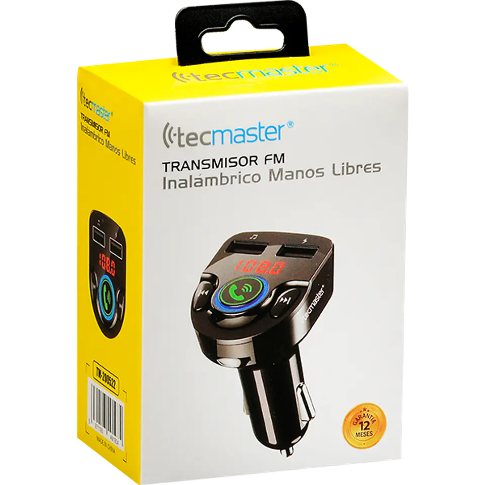 Transmisor Fm Tecmaster Bluetooth 6