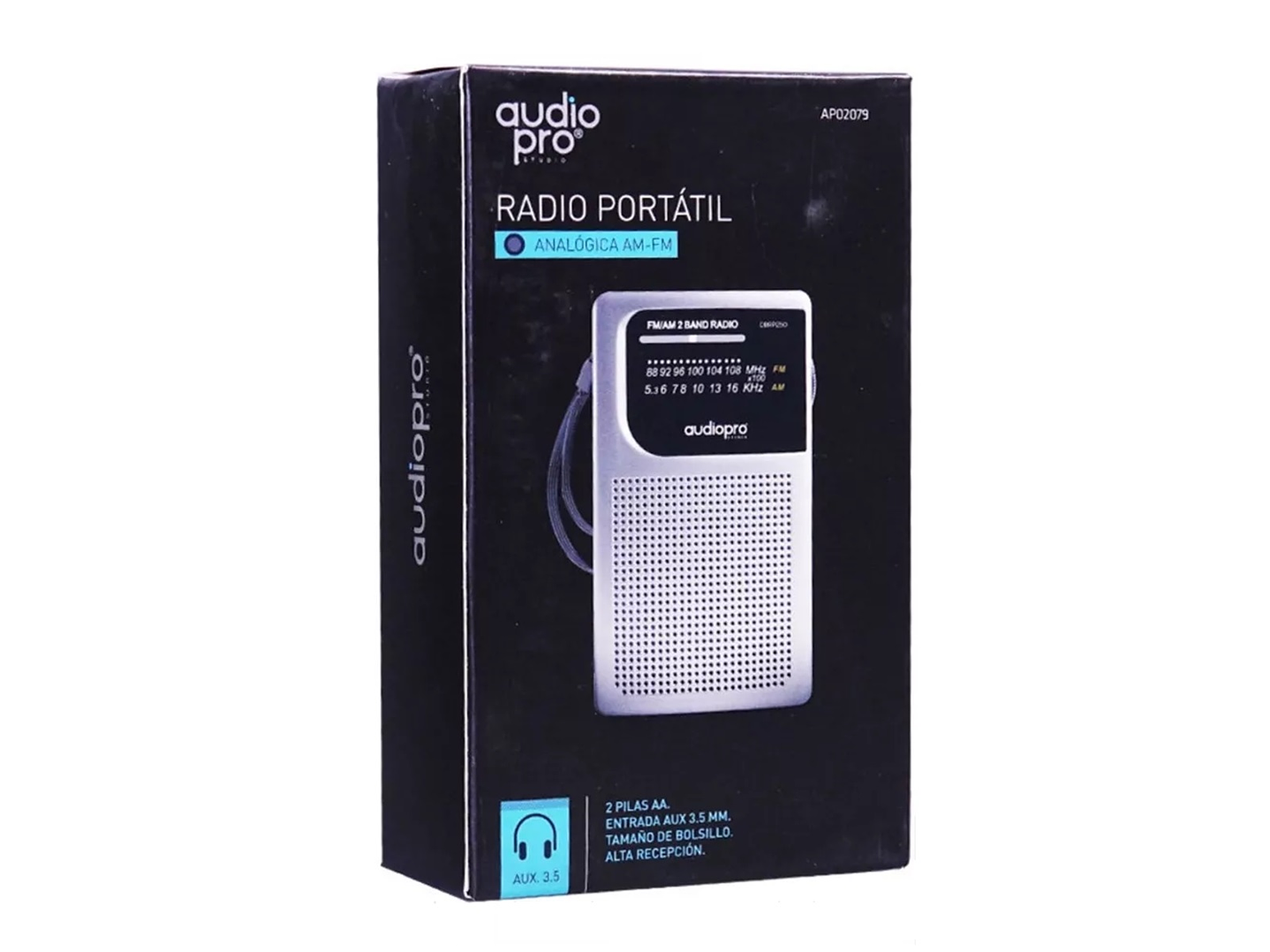 Radio Fm/Am Portátil Audiopro de Bolsillo AP02079 2