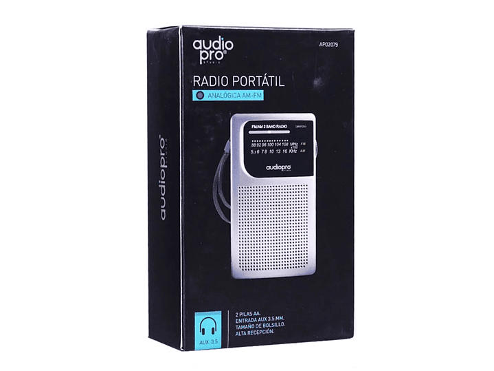 Radio Fm/Am Portátil Audiopro de Bolsillo AP02079 2