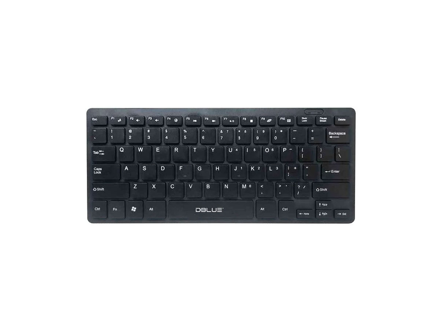 Mini Teclado Usb Dblue Negro Slim Cableado 1
