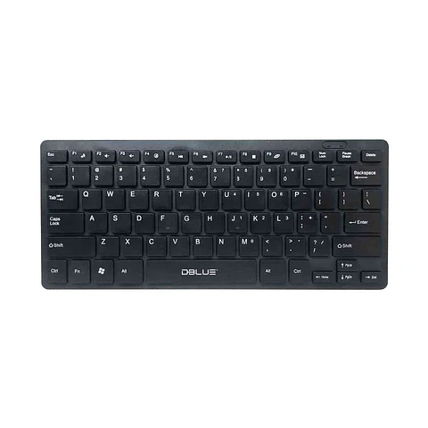 Mini Teclado Usb Dblue Negro Slim Cableado