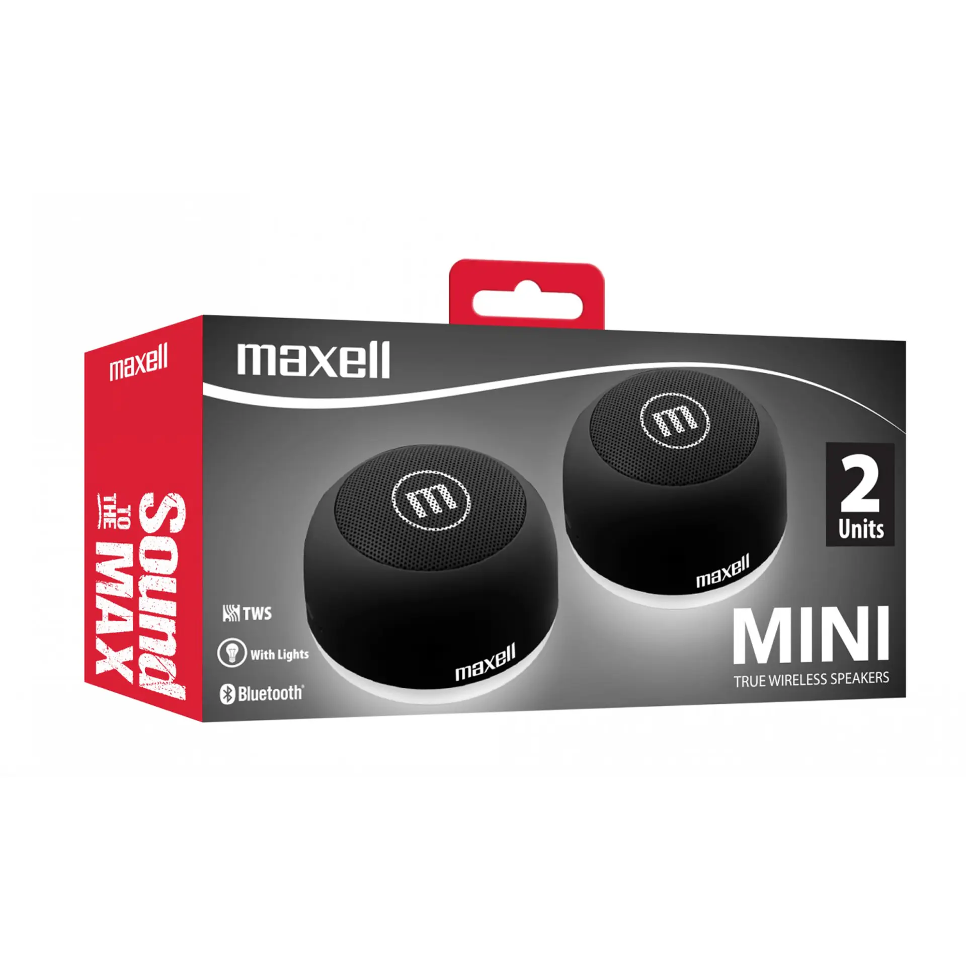 Mini Parlantes TWS BT Maxell Con Luz LED 2