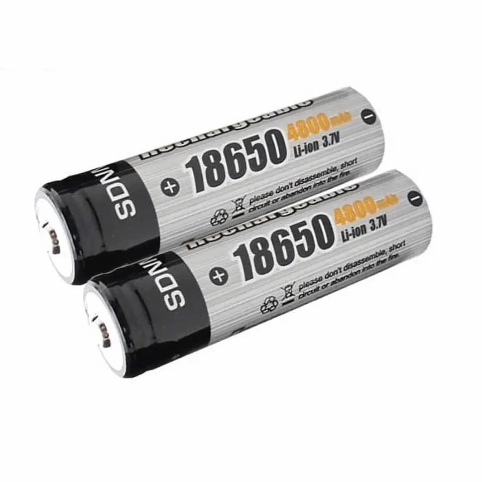 Pack 2 Bateria Recargable 18650 4800 Mah 3.7v Sdnmy 2
