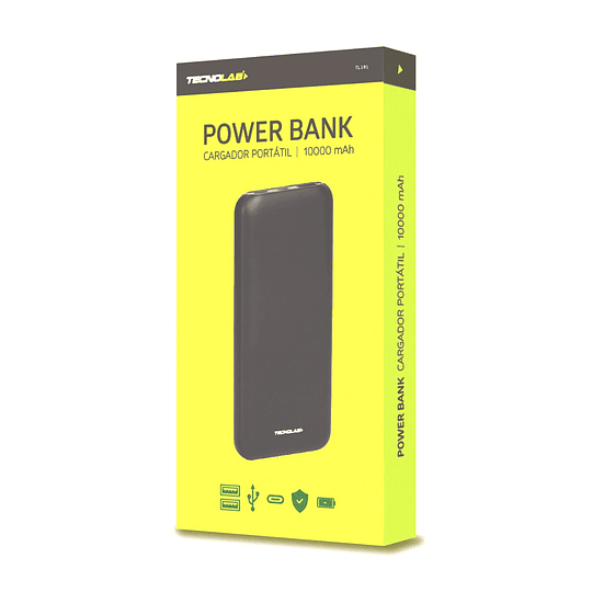 Bateria Portatil Powerbank Turbo 10.000 Tecnolab
